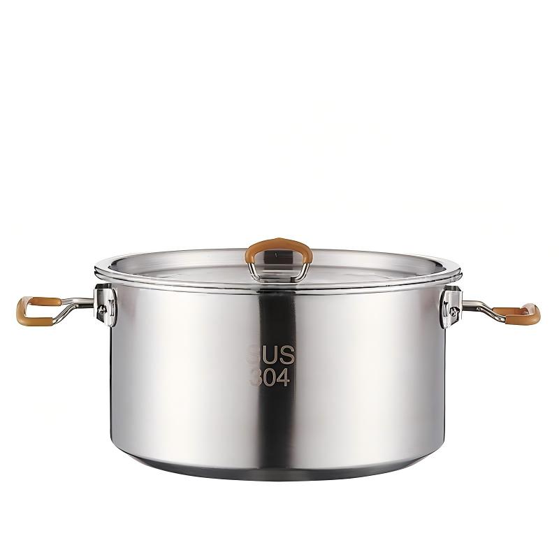 304 stainless steel camping cookware pot set